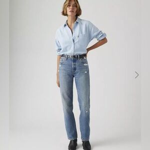 Levi's Light Blue Straight Leg Jeans